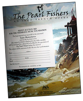 Program for "The Pearl Fishers"