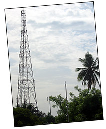 Cellphone tower in Pondicherry